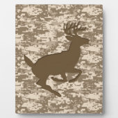 Desert Beige Digital Camouflage Deer Camo Pattern Fotoplaat (Voorkant)