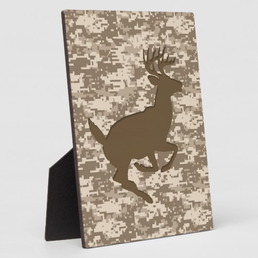 Desert Beige Digital Camouflage Deer Camo Pattern Fotoplaat (Zijkant)