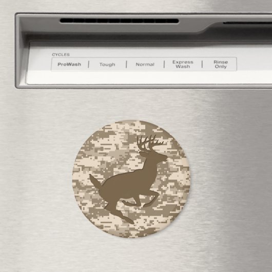 Desert Beige Digital Camouflage Deer Camo Pattern Magneet (Insitu (Vaatwasser))