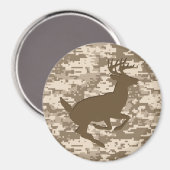 Desert Beige Digital Camouflage Deer Camo Pattern Magneet (Voorkant / Achterkant)