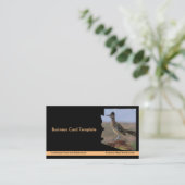 Desert Bird Roadrunner Arizona State Kaart Visitekaartje (Staand voorkant)