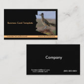 Desert Bird Roadrunner Arizona State Kaart Visitekaartje (Voorkant / Achterkant)