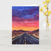 Desert Blaze-Wenskaart Kaart (Gele Bloem)