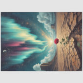 Desert Bloom Awakening – Surreal Rose Fantasy Tissuepapier (Voorkant)