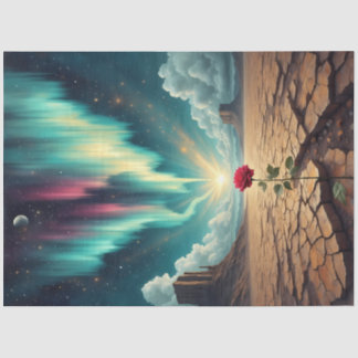 Desert Bloom Awakening – Surreal Rose Fantasy  Tissuepapier