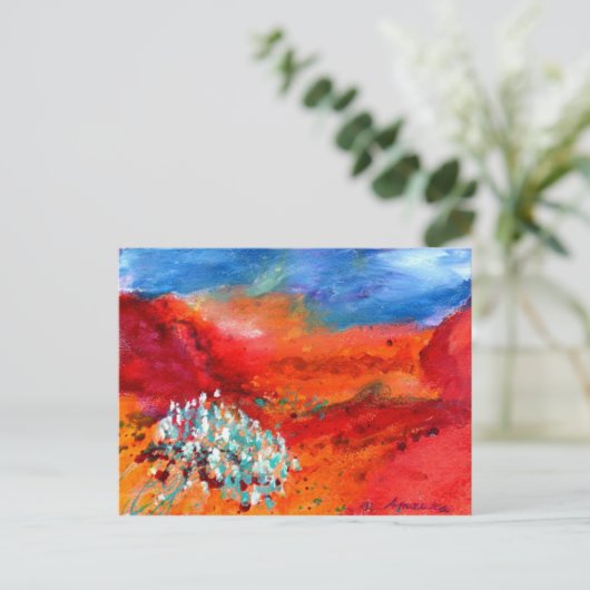 Desert Bloom Briefkaart (Staand voorkant)