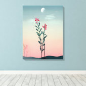 Desert Bloom Canvas Afdruk (Insitu (Houten vloer))