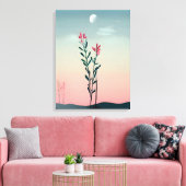Desert Bloom Canvas Afdruk (Insitu (Woonkamer))