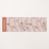 Desert Bloom Dusty Rose Minimalist Yogamat (Voorkant (horizontaal))