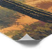 Desert Bloom – Oude Arizona Reisposter  Poster (Hoek)