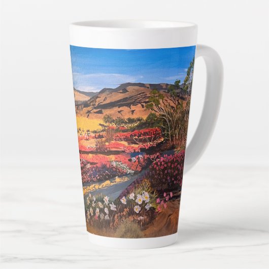 Desert Bloom, van Gary Poling Latte Mok (Rechterhoek)