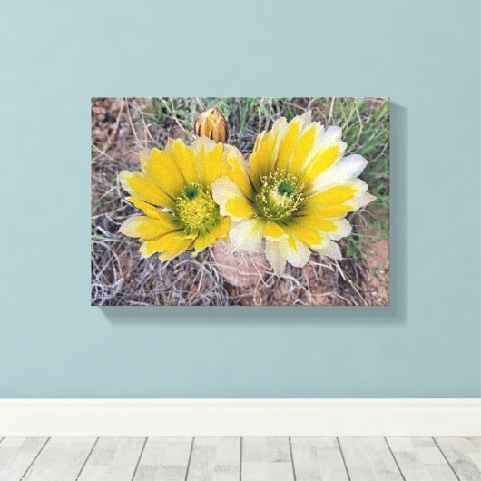 Desert Blooms Canvas Afdruk (Insitu (Houten vloer))