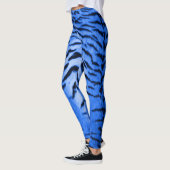 Desert Blue Tiger Skin Print Leggings (Links)