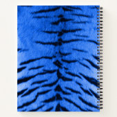 Desert Blue Tiger Skin Print Notitieboek (Achterkant)