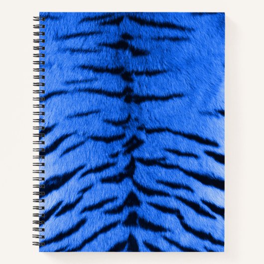 Desert Blue Tiger Skin Print Notitieboek (Voorkant)