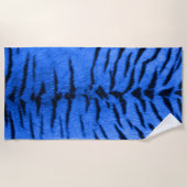 Desert Blue Tiger Skin Print Strandlaken (Voorkant)