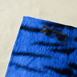 Desert Blue Tiger Skin Print Strandlaken