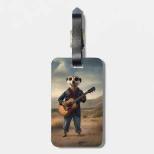 Desert Blues: A Meerkat's Denim Guitar Jam, Bagagelabel