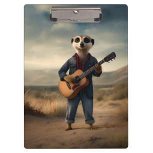 Desert Blues: A Meerkat's Denim Guitar Jam, Klembord