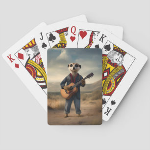 Desert Blues: A Meerkat's Denim Guitar Jam, Pokerkaarten