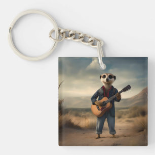 Desert Blues: A Meerkat's Denim Guitar Jam, Sleutelhanger