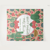 Desert Blush Roze Meisje Baby shower Wandkleed (Voorkant (horizontaal))