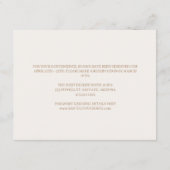 Desert Boho Cow Skull Wedding Details Informatiekaartje (Achterkant)