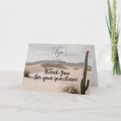 Desert | Boho | esthetisch | Cactus Bedankkaart (Voorkant)