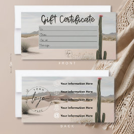 Desert | Boho | esthetisch | Cadeaubon