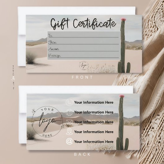 Desert | Boho | esthetisch | Cadeaubon