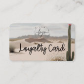 Desert | Boho | Kaart van esthetische loyaliteit Visitekaartje (Voorkant)