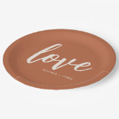 Desert Boho Love Wedding Engagement Party Papieren Bordje (Gekanteld)