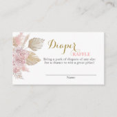 Desert Boho Luier Raffle Behuizing Kaart (Voorkant)