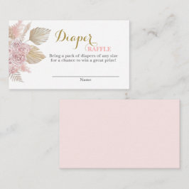 Desert Boho Luier Raffle Behuizing Kaart