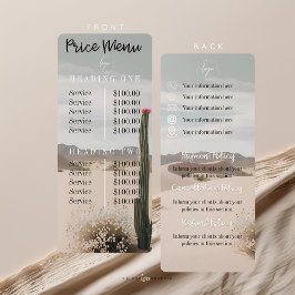 Desert | Boho | Menu Prijs | beleidsnotitie