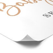 Desert Boho Pampas Grass Baby shower Welkomstteken Poster (Hoek)