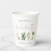 Desert Boho Persoonlijke Bachelorette Party Papieren Bekers (Voorkant)