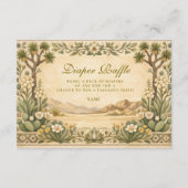 Desert Botanical Baby Shower Diapper Raffle Informatiekaartje (Voorkant)