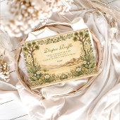 Desert Botanical Baby Shower Diapper Raffle  Informatiekaartje