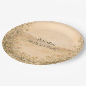 Desert Botanical Birthday Papieren Bordje (Gekanteld)