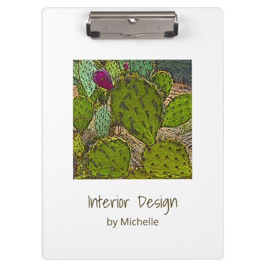 Desert Botanical Cactus Succulent  Klembord (Voorkant)