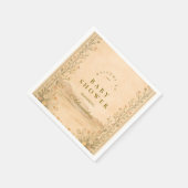 Desert Botanical Neutral Florals Baby Shower Servet (Hoek)