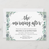 Desert Botanical Wedding Brunch Invitation Card Kaart (Voorkant)