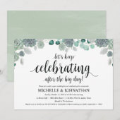 Desert Botanical Wedding Brunch Invitation Card Kaart (Voorkant / Achterkant)