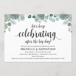Desert Botanical Wedding Brunch Invitation Card Kaart