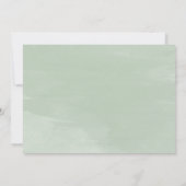 Desert Botanical Wedding Brunch Invitation Kaart (Achterkant)