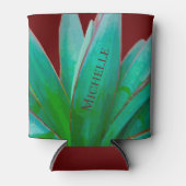 Desert Botanisch Succulent Red, op maat Blikjeskoeler (Voorkant)