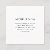 Desert Botanische Cactus Abstract Interieur Design Vierkante Visitekaartje (Achterkant)