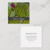 Desert Botanische Cactus Interieur Designer Vierkante Visitekaartje (Voorkant / Achterkant)