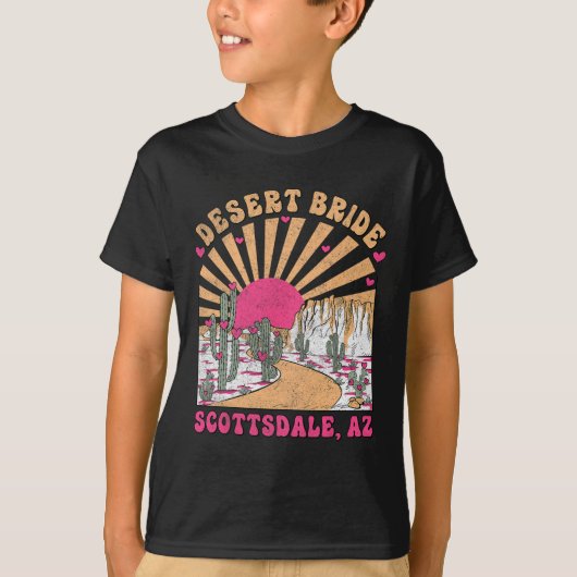 Desert Bride Scottsdale Bride Squad Bachelorette P T-shirt (Voorkant)